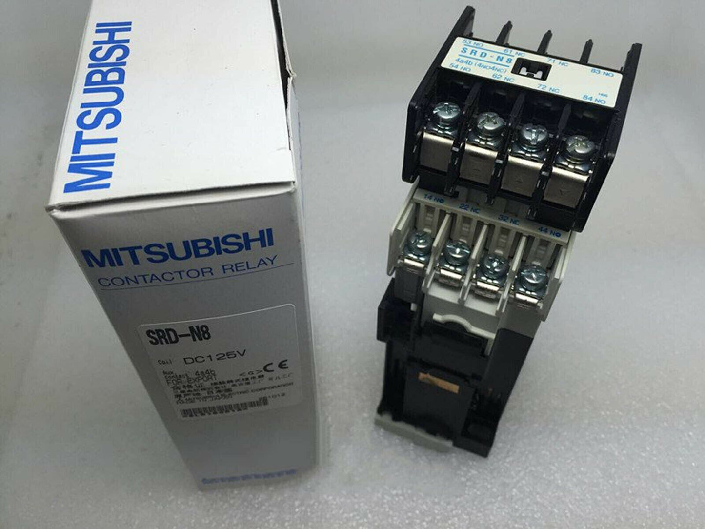 Mitsubishi SRD-N8 AC Contactor DC125V 2A2B - MITSUBISHI