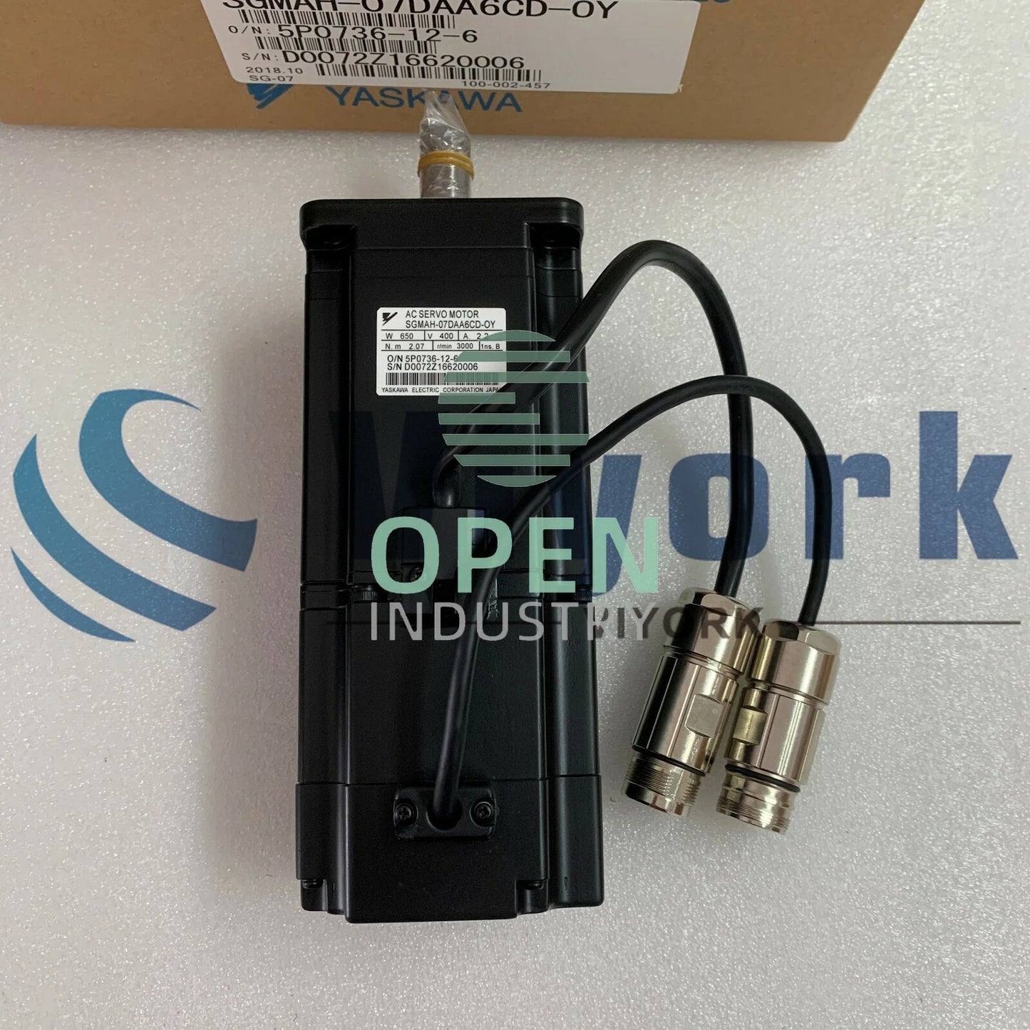 1PCS Yaskawa SGMAH-07DAA6CD-OY AC SERVO MOTOR