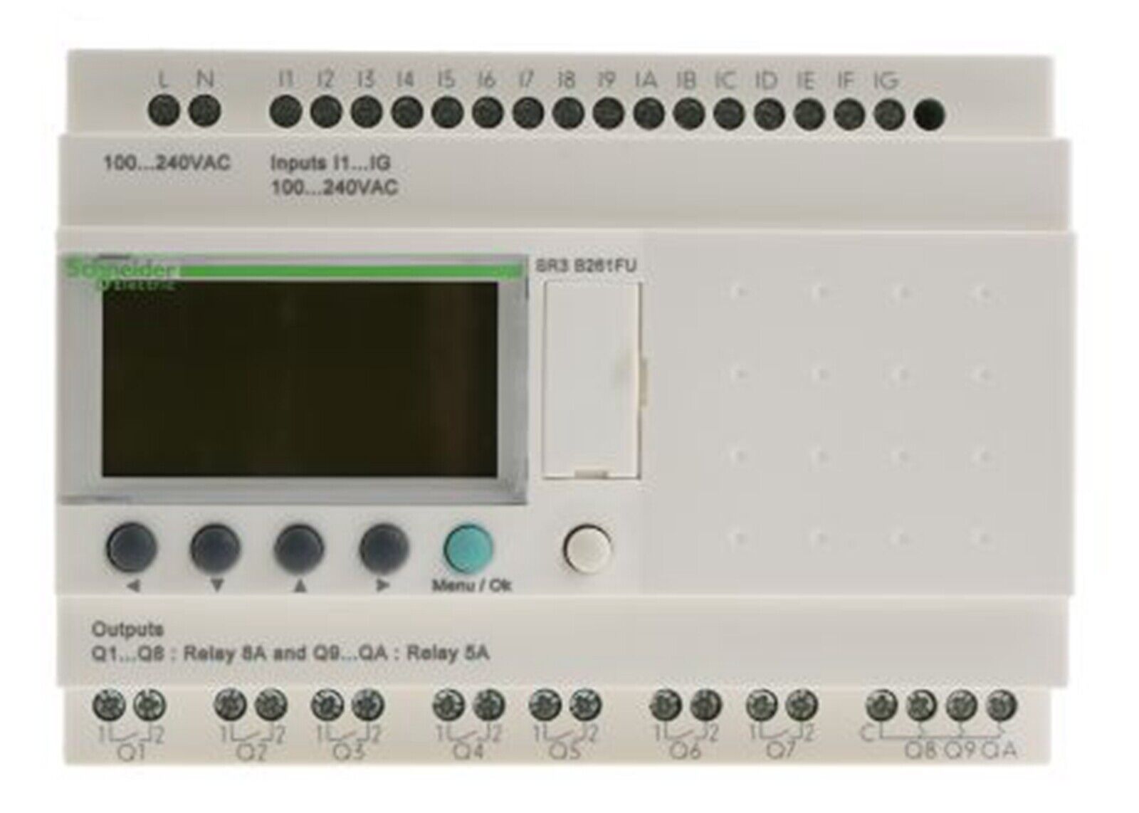 new  Schneider SR3B261FU Relay Electric Extendable Modular PLC