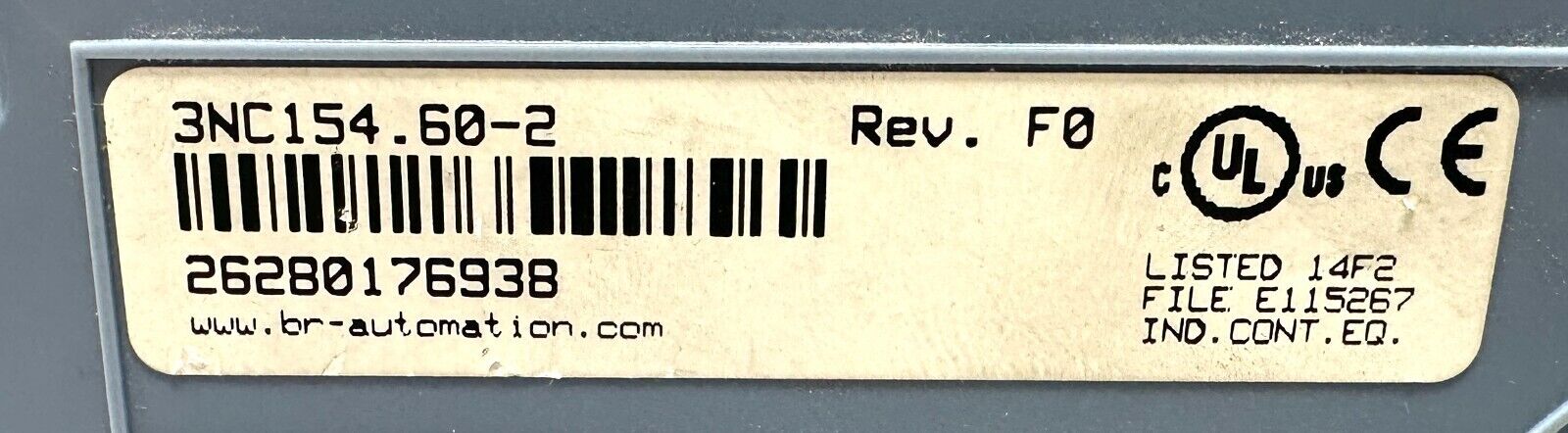 used B&R Automation 3NC154.60-2 Positioning Module - B&R AUTOMATION