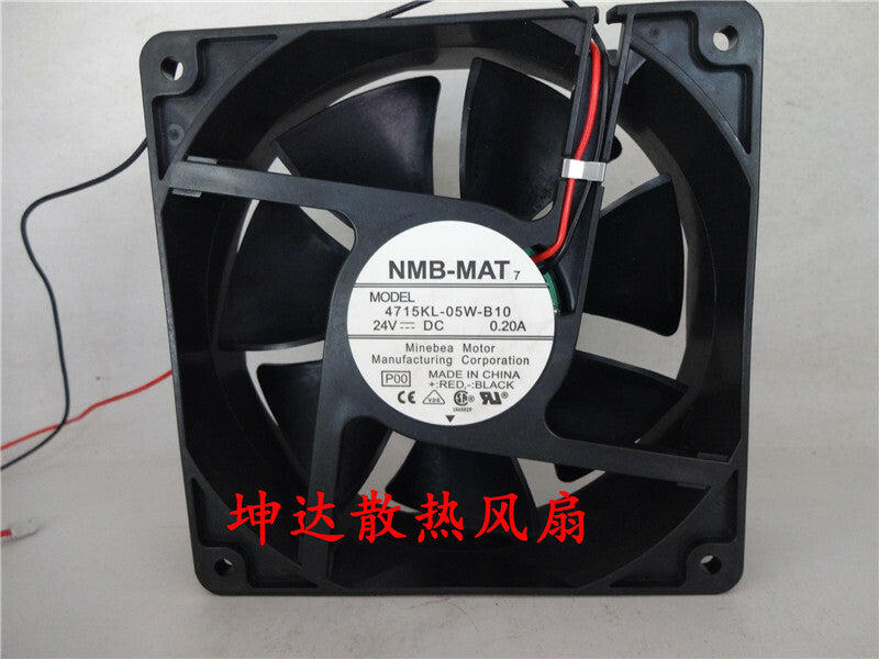 1pcs NMB 4715KL-05W-B10 12CM 12038 24V 0.20A double ball inverter fan