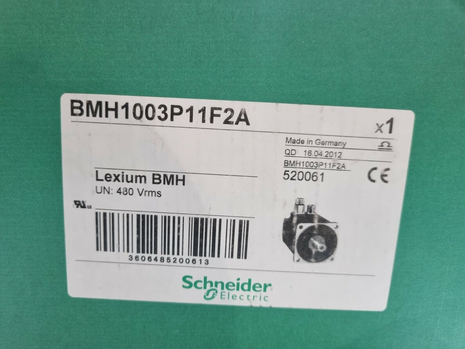 SCHNEIDER BMH1003P11F2A AC Servo Motor - SCHNEIDER