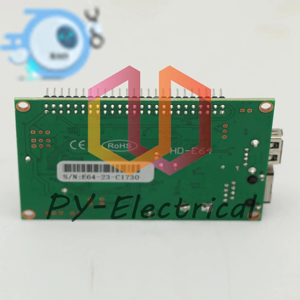 1PCS HD-E64 network port + U disk control card LED strip screen card~