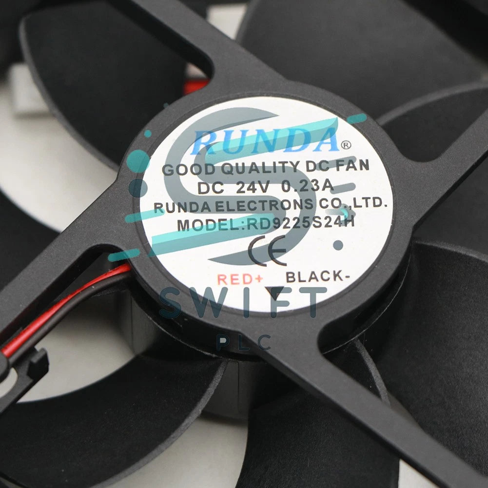 5PCS 9225 9CM 2 Wire Cooling Fan RUNDA RD9225S24H DC24V 0.23A