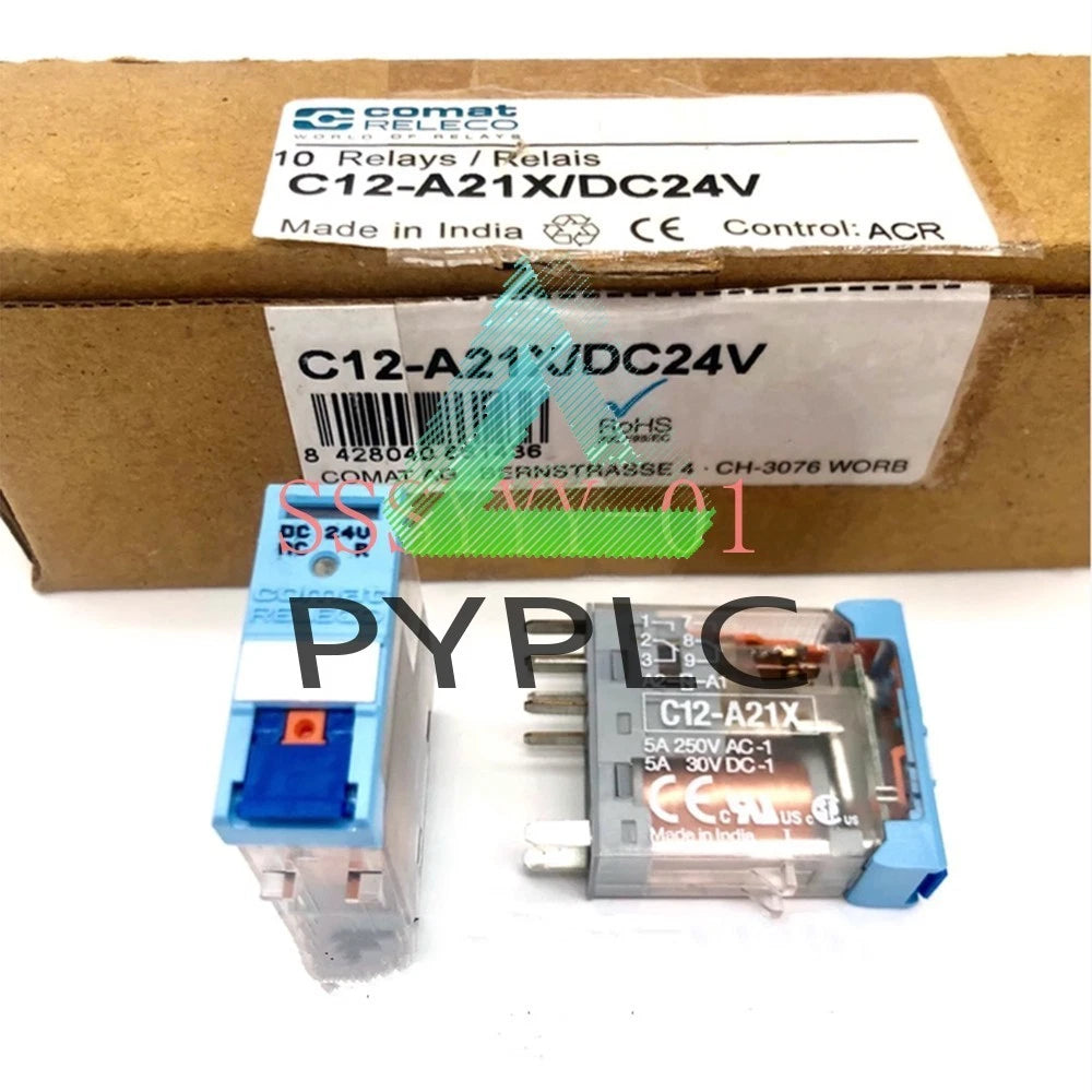 10Pcs/box Releco C12-A21X/DC24V Safety Relay Quality assurance Free shipping