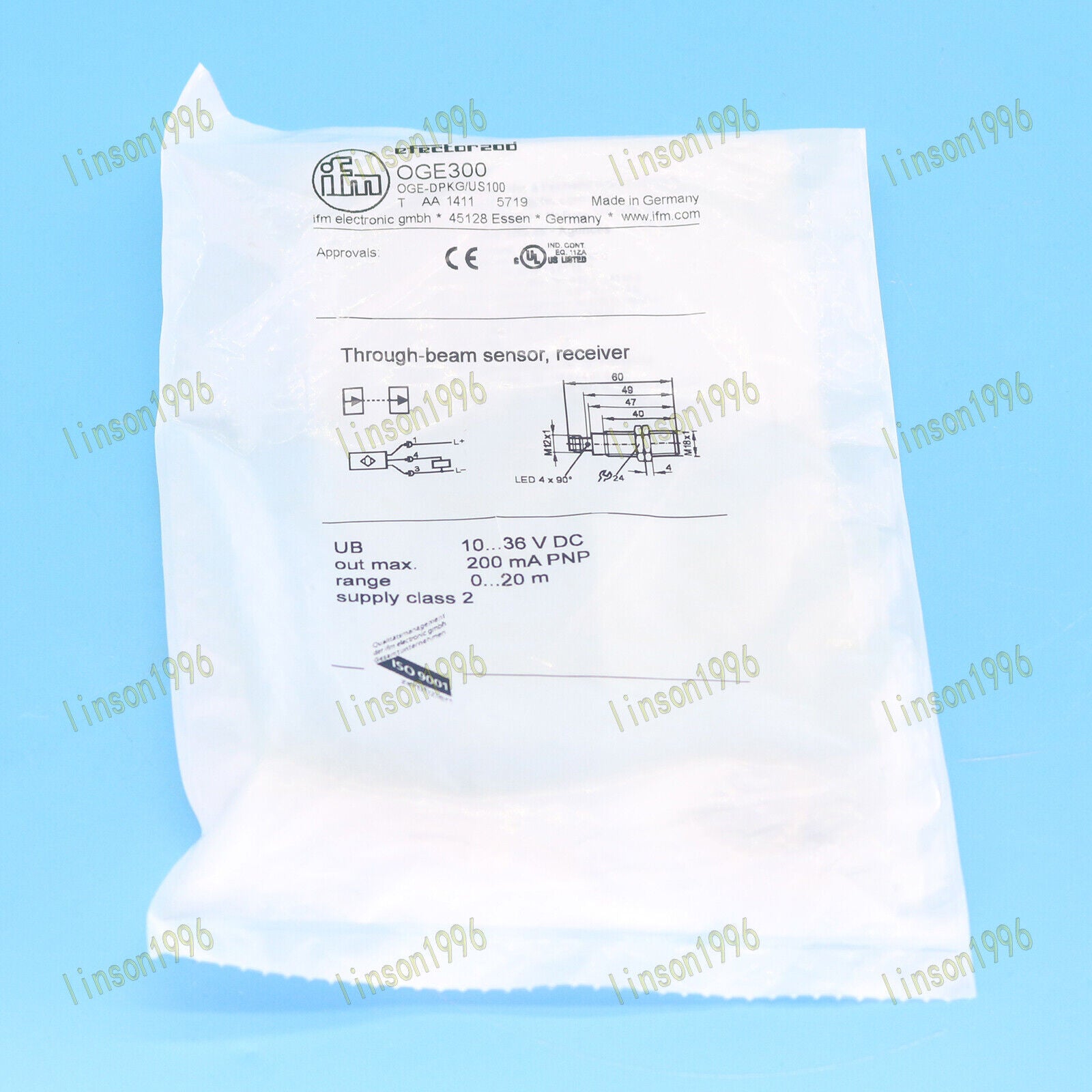 1PC OGE300 IFM Sensor Fast Delivery - OGE300