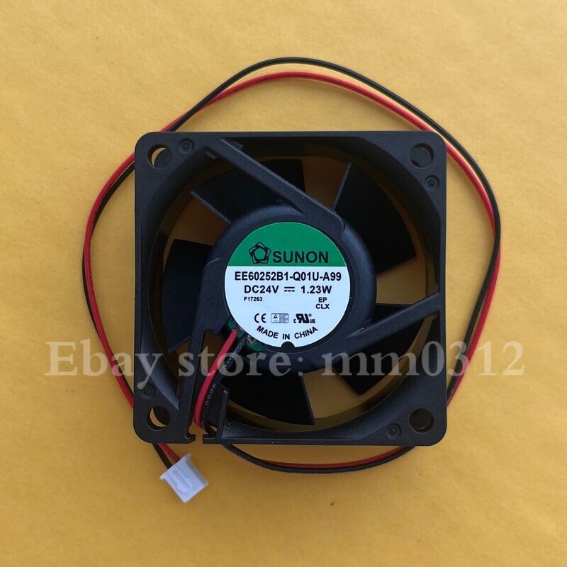24V 1.23W 6CM Inverter Cooling Fan with Model EE60252B1-Q01U-A99 - SUNON