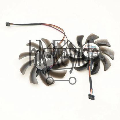 1 set For Sapphire AMD HD7970 HD7950 HD7870 HD7850 Dual-X Fan Replacement 40mm
