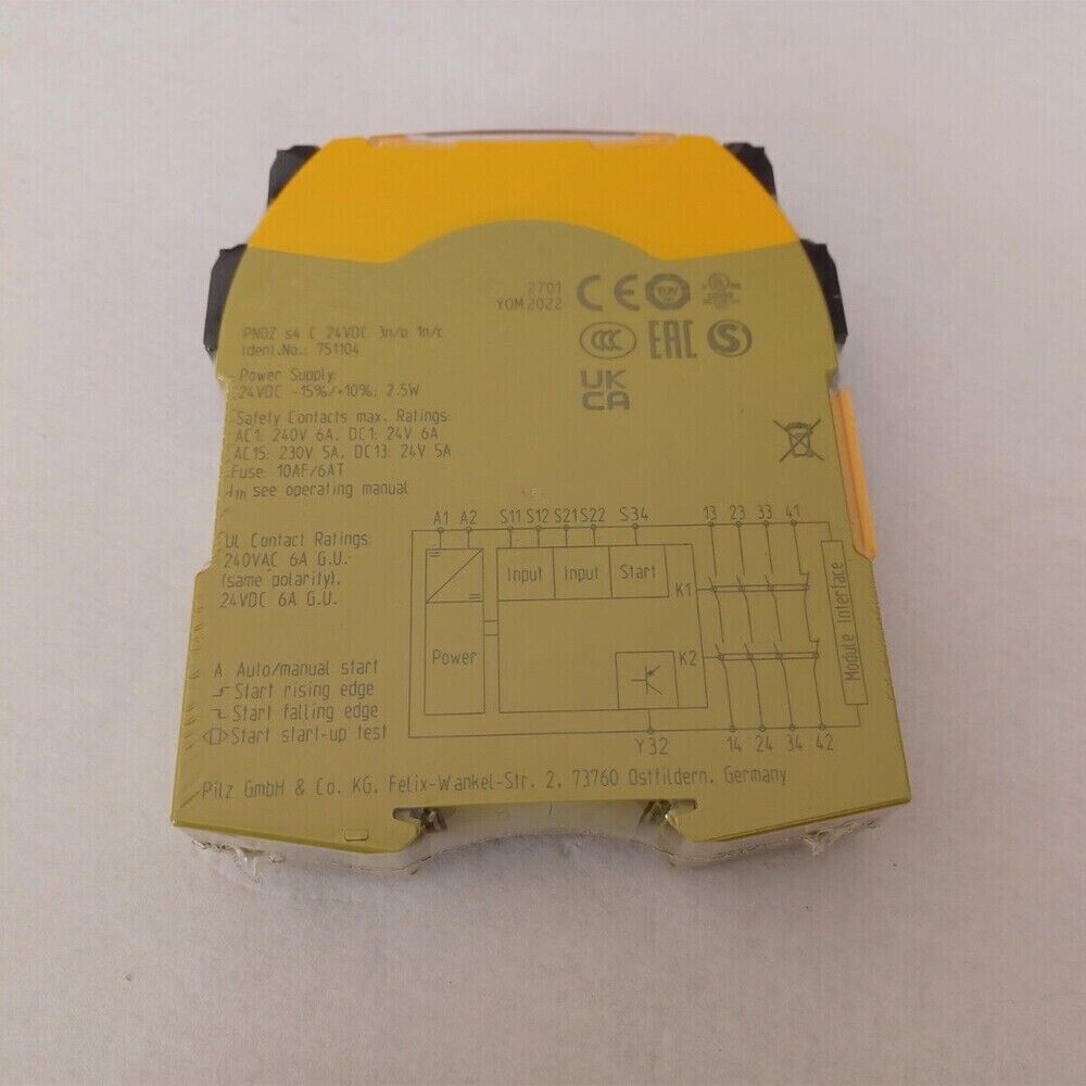 US STOCK 1PCS PILZ PNOZ s4 C 751104 Safety Relay koeed