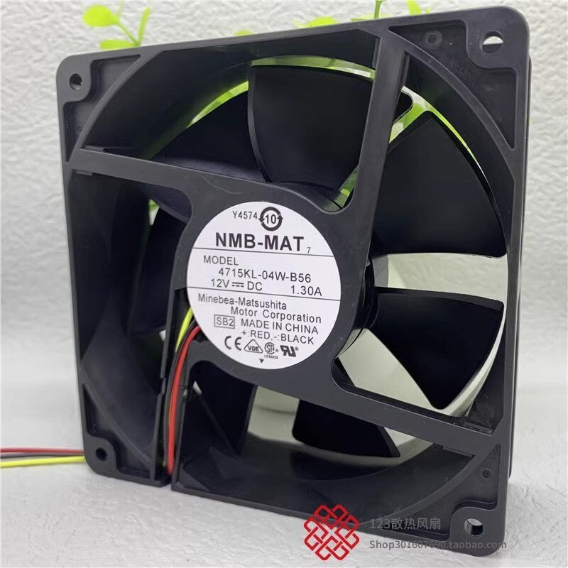 NMB 4715KL-04W-B56 12038 DC12V 1.30A 12CM 3-Wire Cooling Fan