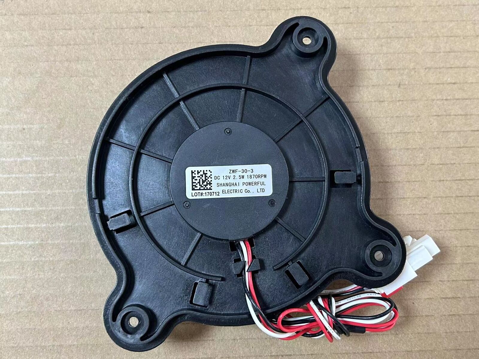 New ZWF-30-3 12V 2.5W DC Fan for Refrigerator - ZWF