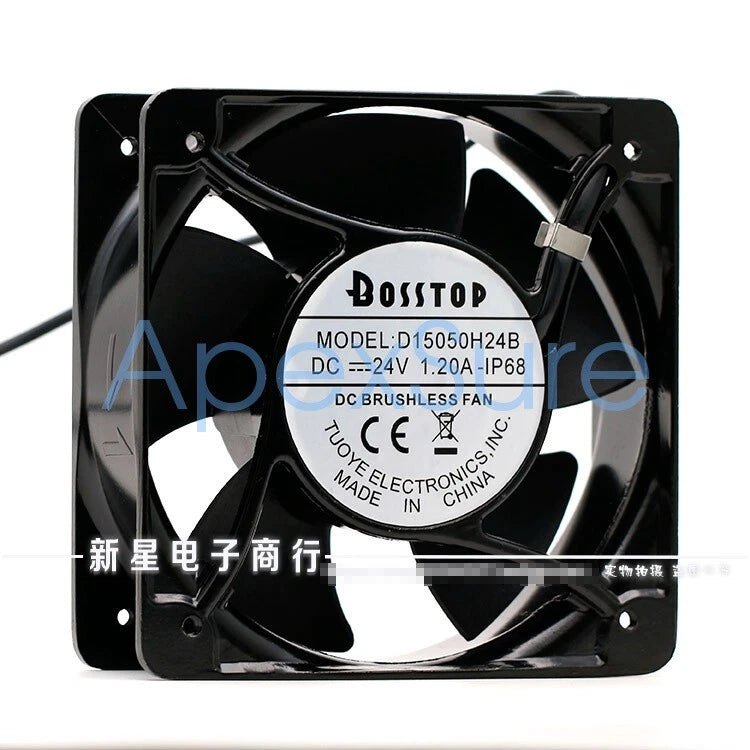 1pcs BOSSTOP D15050H24B 15050 15CM 24V 1.20A IP68 waterproof fan
