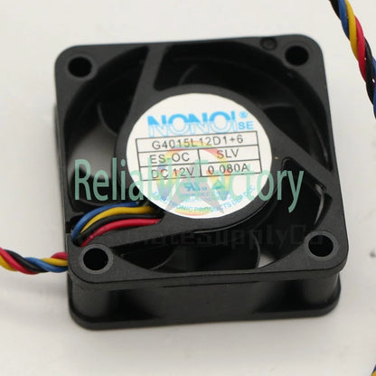 NONOISE G4015L12D1+6 DC12V 0.080A 40*15MM 4-Wire Audio Equipment Fan #