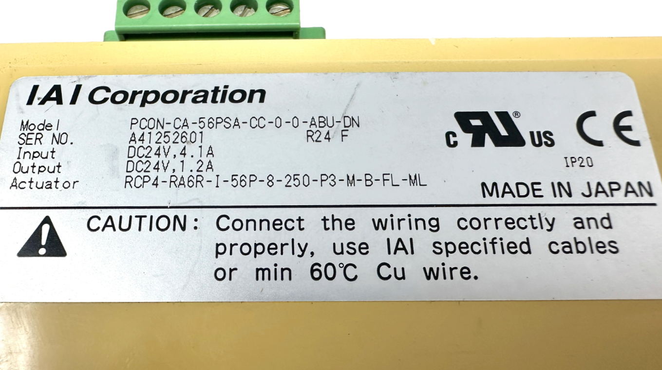 used IAI PCON-CA-56PSA-CC-0-0-ABU-DN Position Controller - IAI