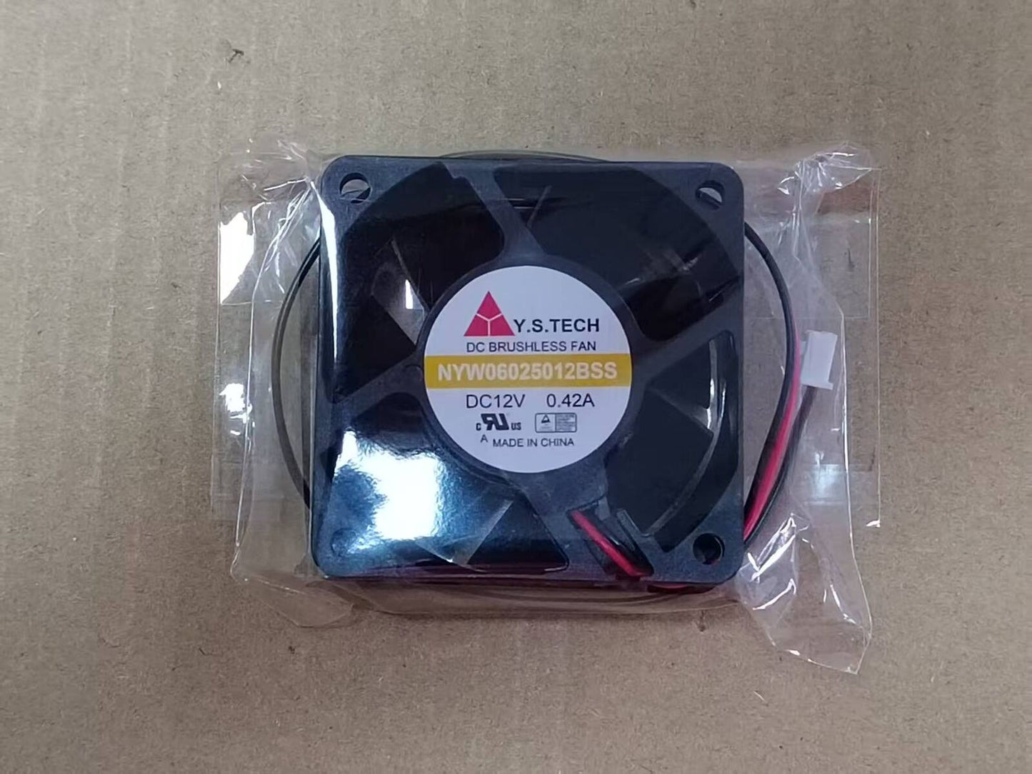 new For Y.S.TECH 6025 NYW06025012BSS DC12V 0.42A 6CM 2pin cooling fan