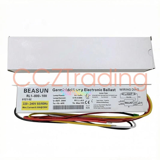 1 Pc. RL1-800-100 Germicidal UV Lamp Electronic Ballast 220-240V 40-100W