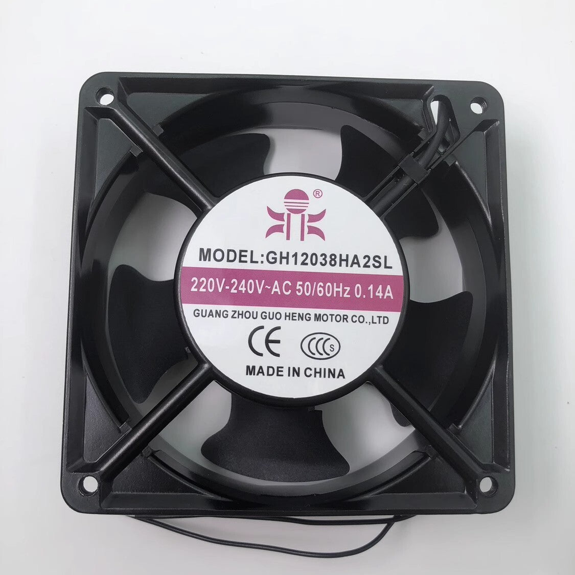 1PCS GH12038HA2SL AC220V-240V 0.14A Axial Cooling Fan