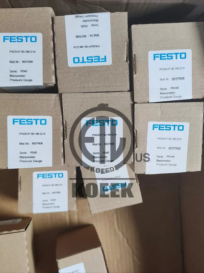 1PC FESTO PAGN-P-50-1M-G14 8037008 Replace FMA-50-10-1/4-EN Pressure gauge