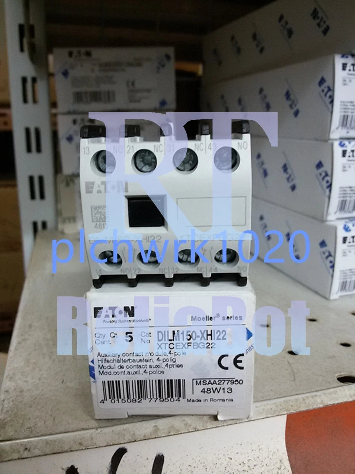 1 PCS EATON Contactor auxiliary contact DILM150-XHI22
