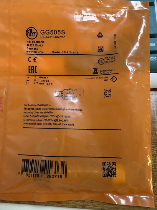 1Pc  Ifm GG505S wa
