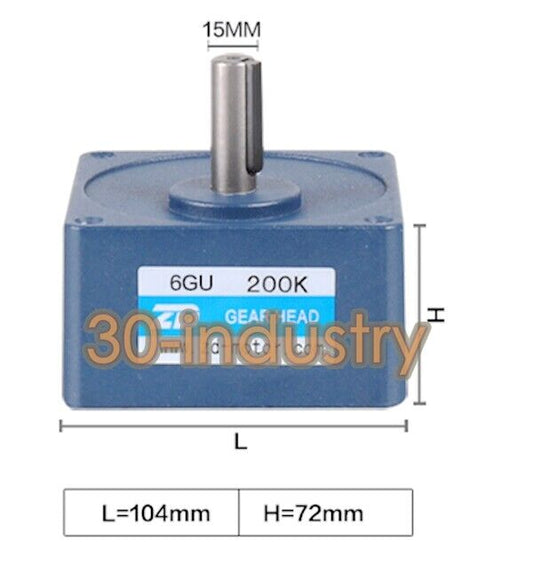 1PCS FOR ZD 6GU 3K 3.6K 5K 7.5K 10K 12.5K 15K 18K 20K 25K 30K Gear Reducer Motor - ZD