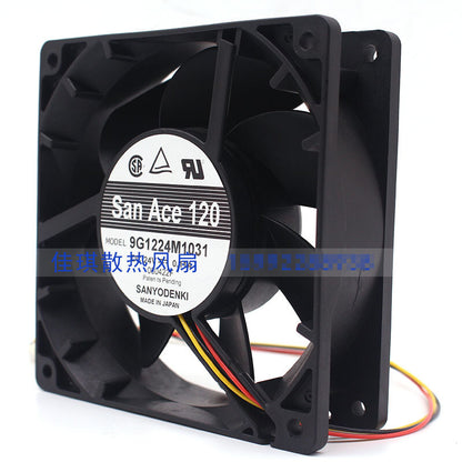 1pcs SANYO 9G1224M1031 DC24V 0.11A 12CM equipment fan