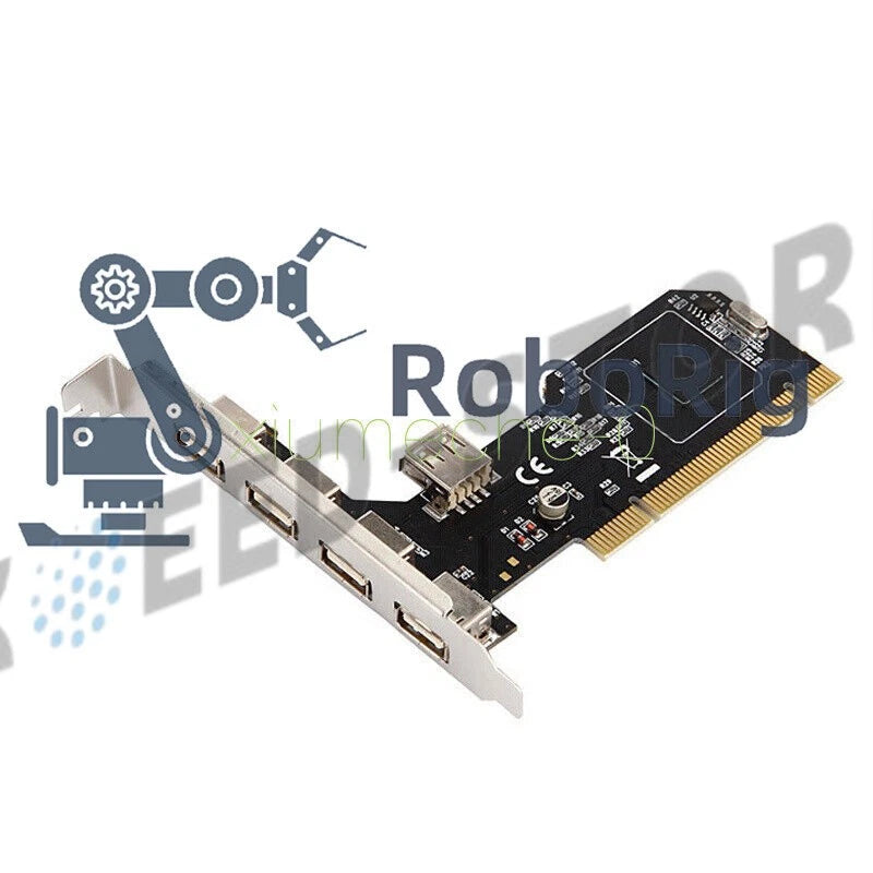 High Speed 480Mbps 5 Port USB 2.0 PCI Hub Card Controller Adaptor Module