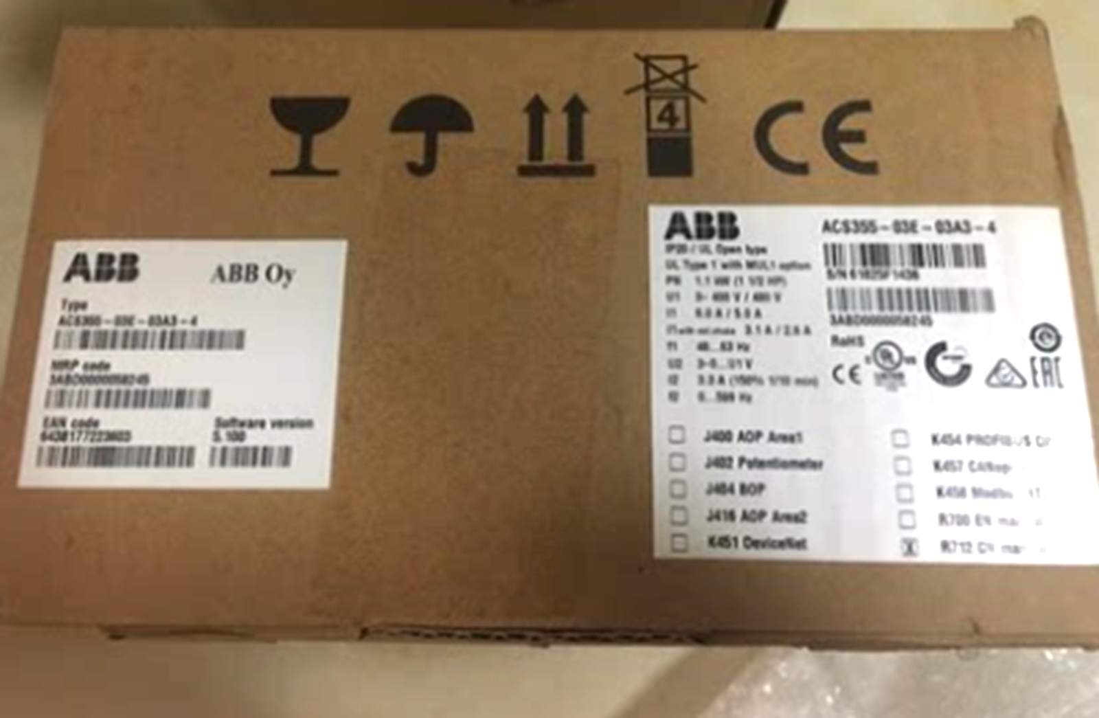 ABB CS355-03E-03A3-4 Inverter Drive - ABB