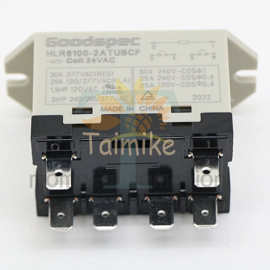 Goodspec HLR6100-2ATUBCF 24VAC Compressor Relay 6Pins 1PCS #un