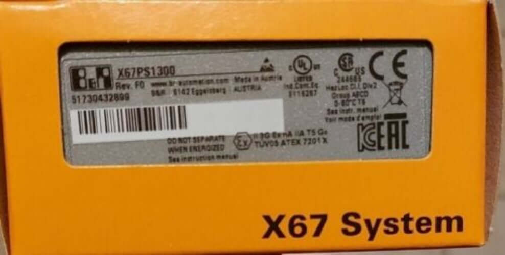 B&R X67PS1300 Power Supply Module - B&R
