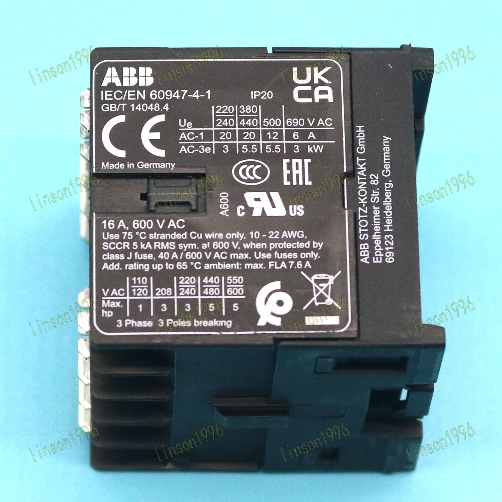 ABB IEC/EN 60947-4-1 Import Contactor - ABB