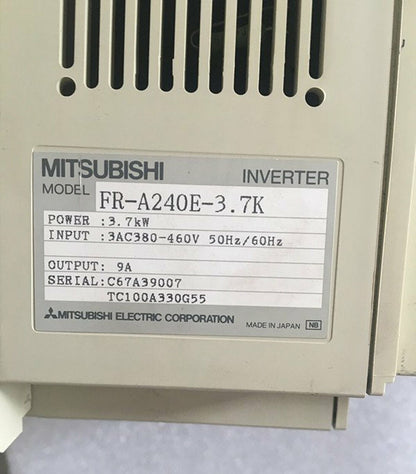 Used Mitsubishi FR-A240E-3.7K Inverter 380V 3.7KW Good Condition - MITSUBISHI