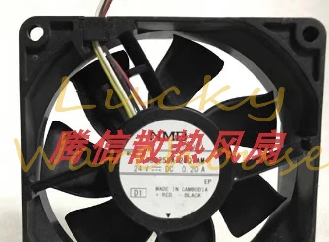 NMB 08025SA-24Q-AM DC24V 0.20A 4-Wire Silent Cooling Fan