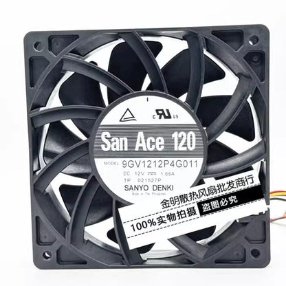 Sanyo 9GV1212P4G011 DC12V 1.68A 12CM High Airflow Cooling Fan
