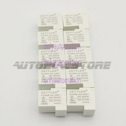 10Pcs ZETTLER AZ2150W-1AE-12DEFT 12VDC Automotive Relay 20A 250VAC 4Pins~