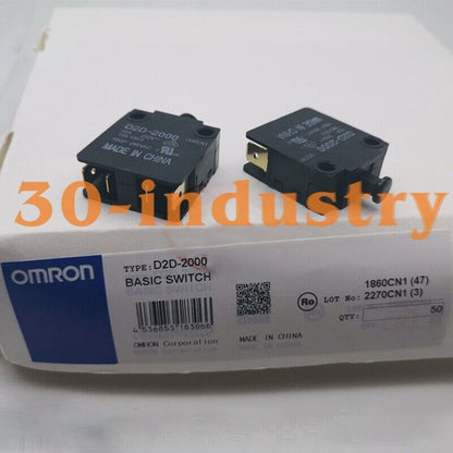 50 PCS Omron D2D-2000 Interlock Switch 10A 250V 1a1b - Safety - OMRON