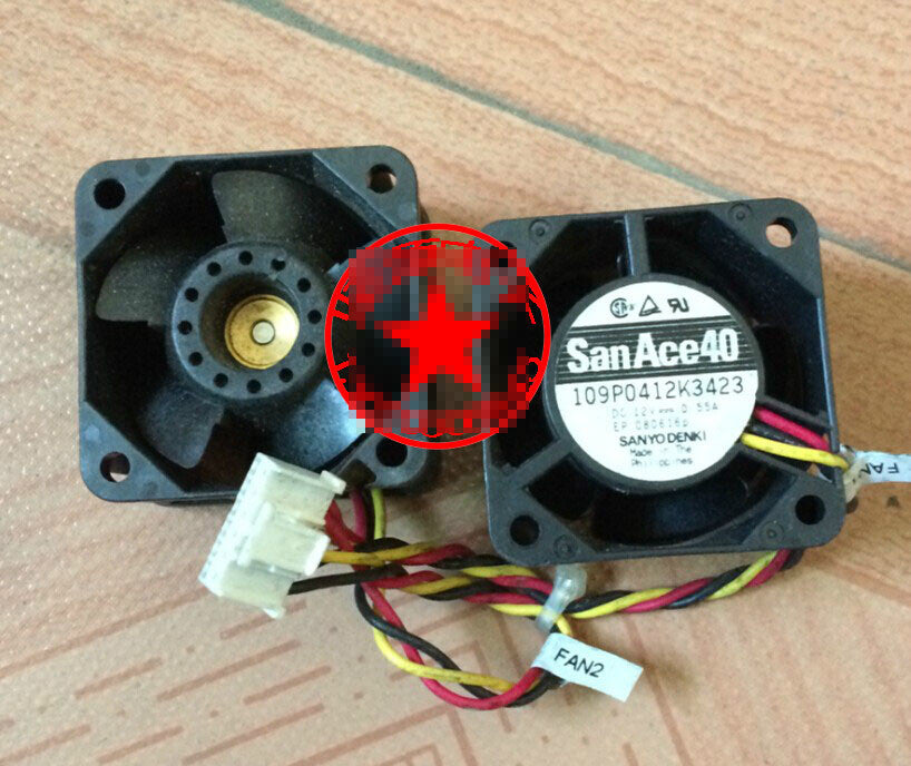 1pcs Sanyo 109P0412K3423 12V 0.55A 4CM cooling fan