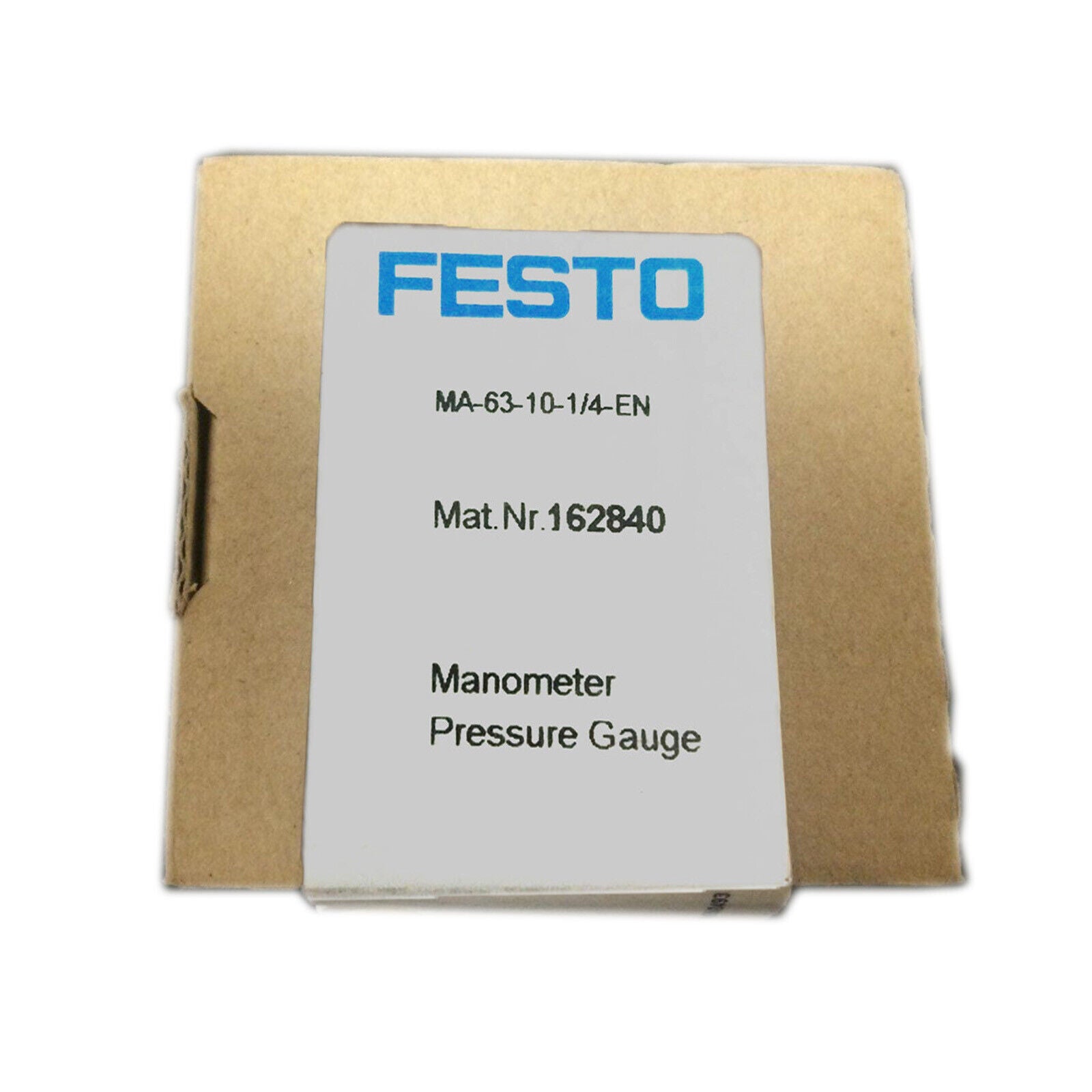 Festo MA-63-10-1/4-EN Pressure Gauge 0-10 Bar NPT - FESTO