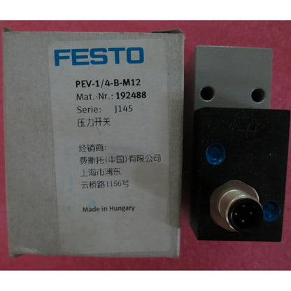1PC Pressure Switch FESTO PEV-1/4-B-M12 192488 SPOT STOCK - FESTO