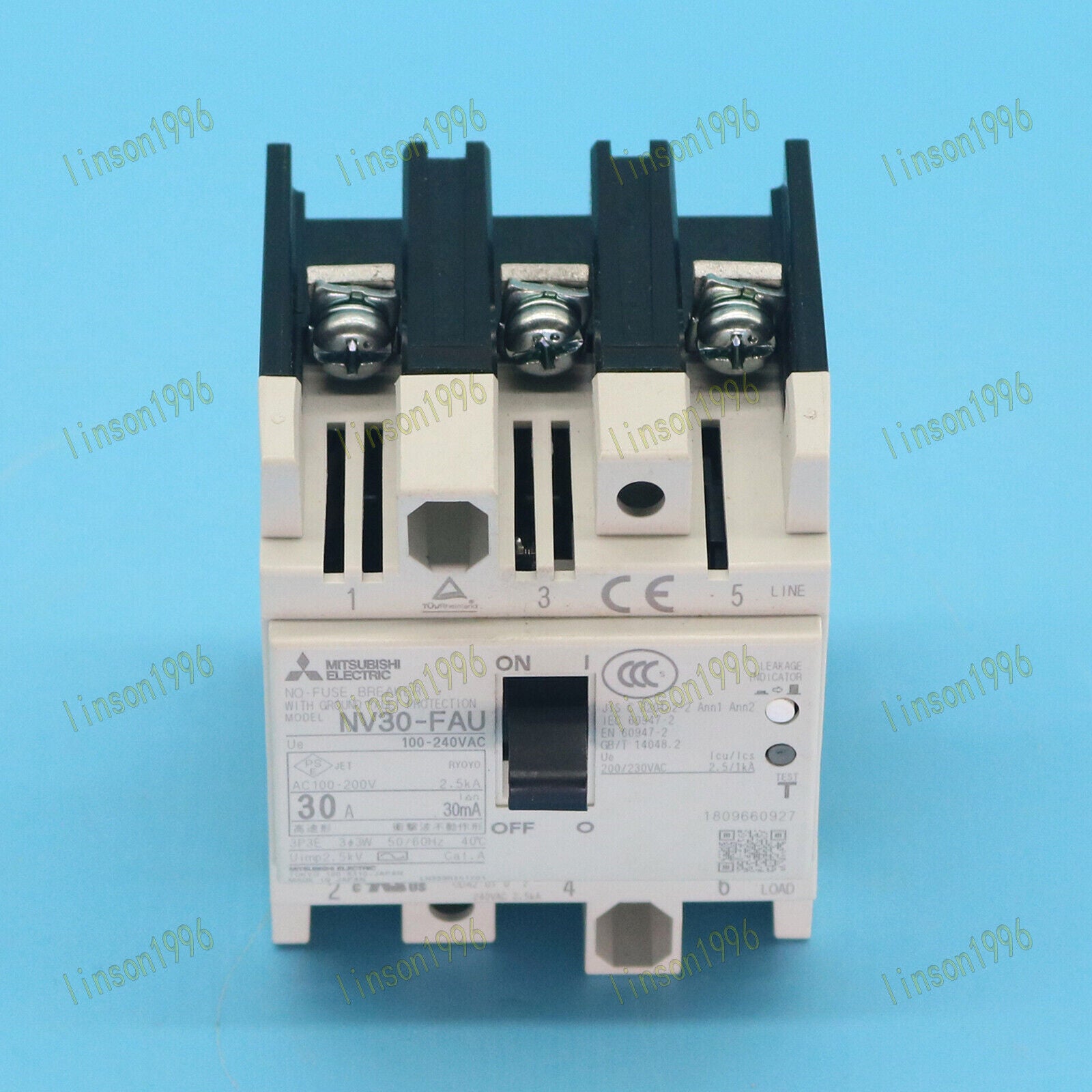 Mitsubishi NV30-FAU 3P 30A Circuit Breaker Fast Delivery - MITSUBISHI