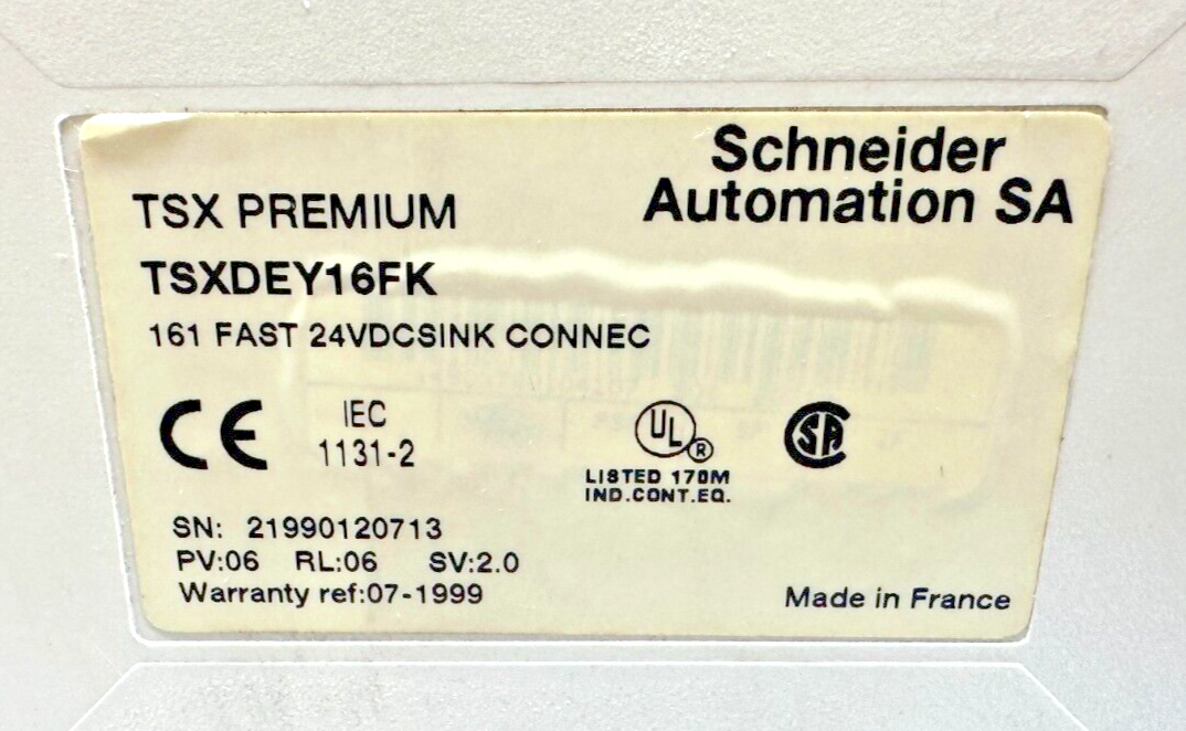 used Schneider Electric TSXDEY16FK Discrete Input Module - SCHNEIDER ELECTRIC