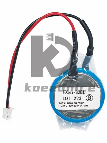 1PC FX3U-32BL PLC battery CR2450HR is suitable for FX3U/5U/3G.