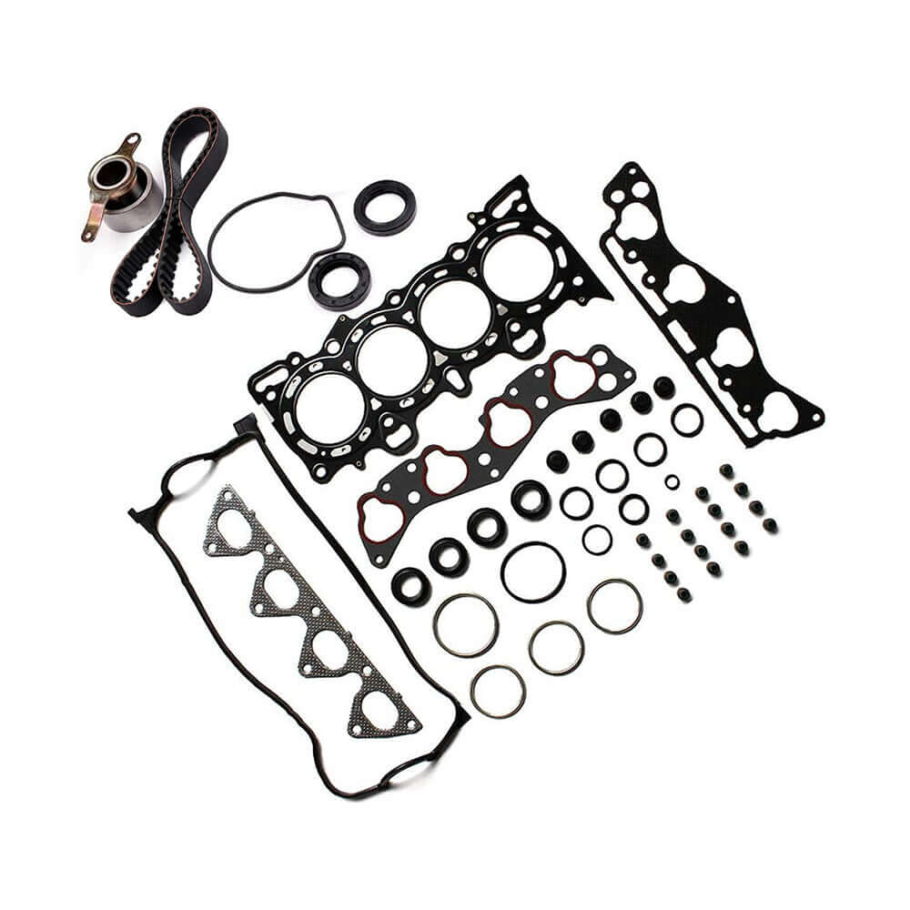 new For Honda Civic DX Coupe 2-Door 1.6L Head Gasket Set+Bolts Timing Belt Kit