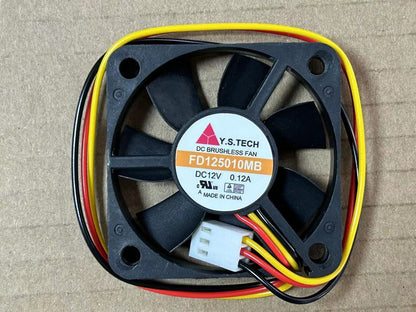 new Y.S.TECH FD125010MB 12V 50 * 50 * 10 double ball 3 wire cooling fan