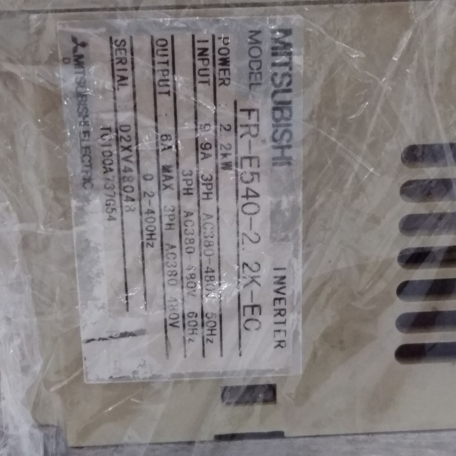 Mitsubishi Inverter FR-E540-2.2K-EC Refurbished Used Within 24 Hours - MITSUBISHI