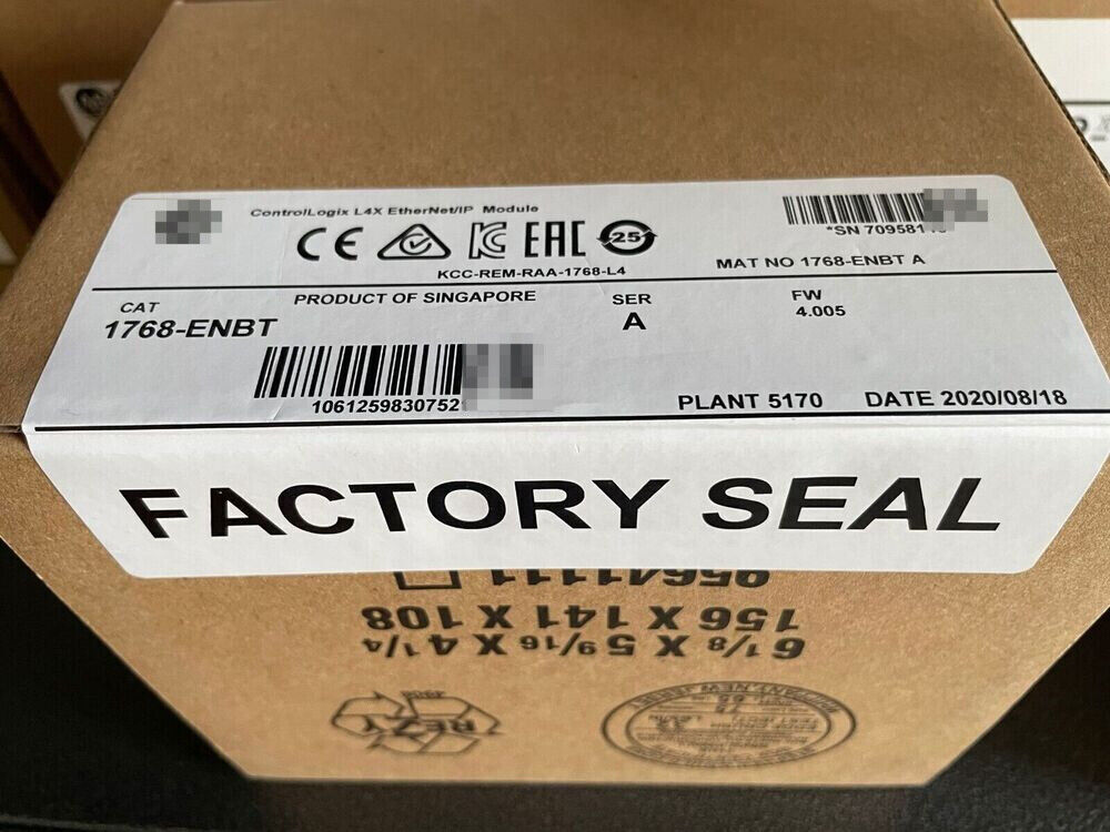 Factory Sealed Allen-Bradley 1768-ENBT CompactLogix EtherNet/IP Communica - KOEED