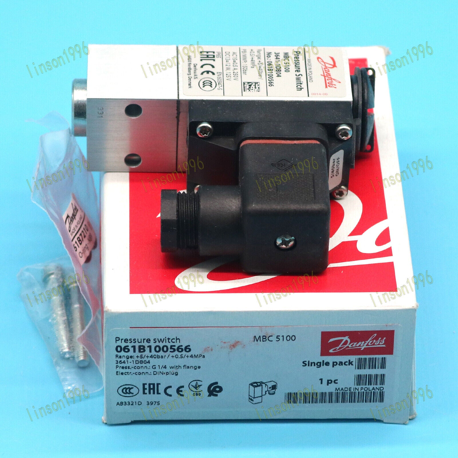 new Danfoss MBC5100 061B100566  pressure switch In Box Fast Delivery Danfoss