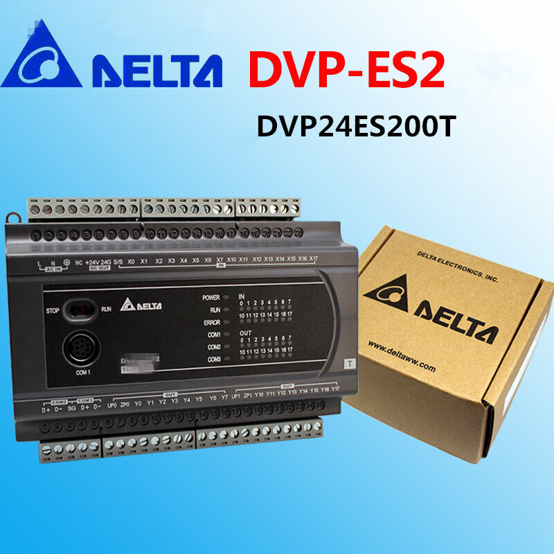 new 1pcs Delta ES2 Series PLC DVP24ES200T Programmable Controller - DELTA