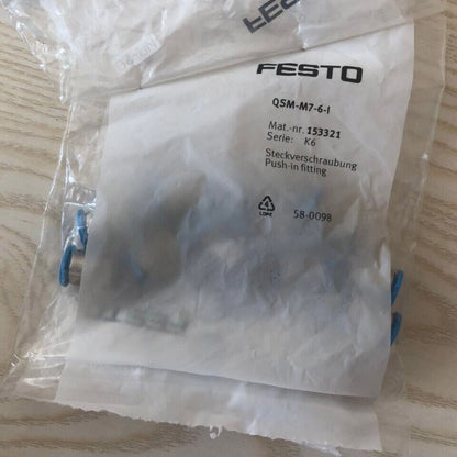 Festo QSM-M7-6-I 153321 Fittings Kit 10 Piece Set - FESTO