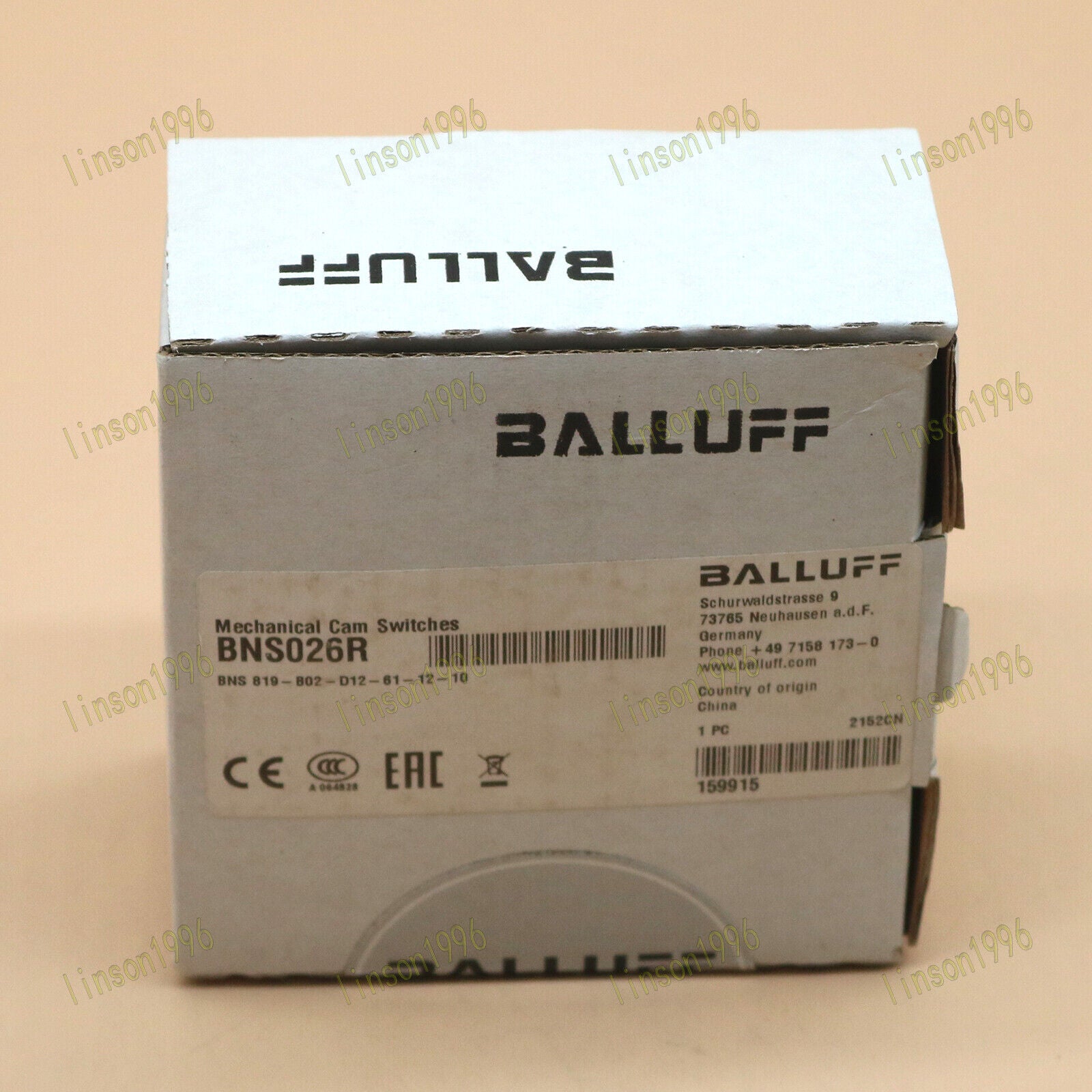 1PC BALLUFF LIMIT SWITCH BNS 819-B02-D12-61-12-10 FAST SHIP - BALLUFF